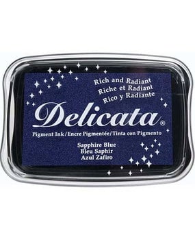 Tsukineko Delicata Large Inkpads Sapphire Blue (DE-000-318) Tsukineko Delicata Large Inkpads Sapphire Blue (DE-000-318)