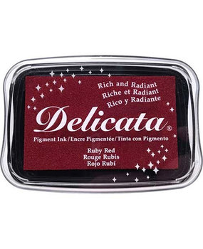Tsukineko Delicata Large Inkpads Ruby Red (DE-000-325) Tsukineko Delicata Large Inkpads Ruby Red (DE-000-325)