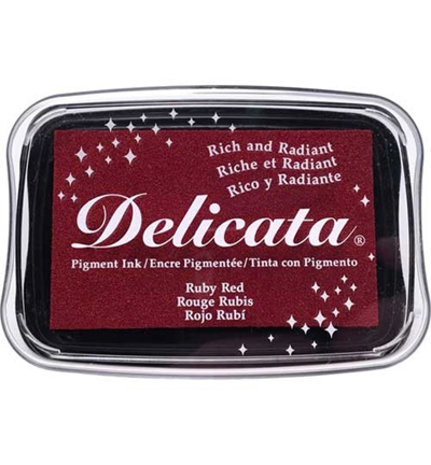 Tsukineko Delicata Large Inkpads Ruby Red (DE-000-325) Tsukineko Delicata Large Inkpads Ruby Red (DE-000-325)