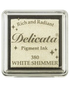 Tsukineko Delicata Small Inkpads White Shimmer (DE-SML-380) Tsukineko Delicata Small Inkpads White Shimmer (DE-SML-380)