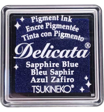 Tsukineko Delicata Small Inkpads Sapphine Blue (DE-SML-318) Tsukineko Delicata Small Inkpads Sapphine Blue (DE-SML-318)
