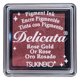 Tsukineko Delicata Small Inkpads Rose Gold (DE-SML-357)