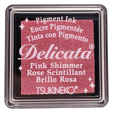 Tsukineko Delicata Small Inkpads Pink Shimmer (DE-SML-333)