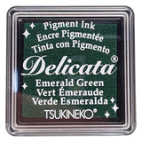 Tsukineko Delicata Small Inkpads Emerald Green (DE-SML-321)