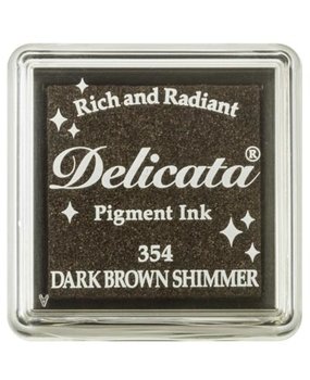 Tsukineko Delicata Small Inkpads Dark Brown Shimmer (DE-SML-354) Tsukineko Delicata Small Inkpads Dark Brown Shimmer (DE-SML-354)