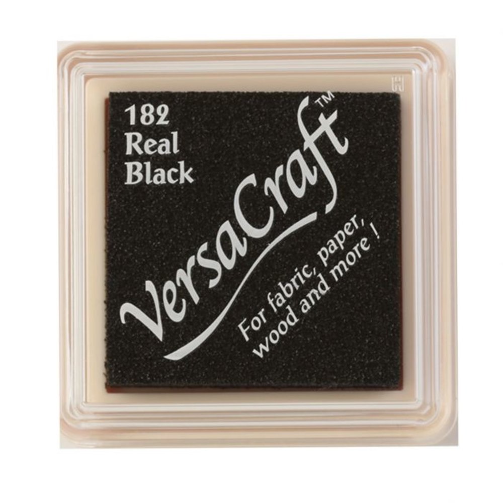Tsukineko VersaCraft Small Inkpads Real Black (VK-SML-182) Tsukineko VersaCraft Small Inkpads Real Black (VK-SML-182)
