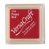 Tsukineko VersaCraft Small Inkpads Poppy Red (VK-SML-114)