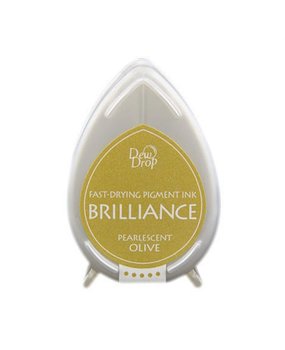 Tsukineko Brilliance Dew Drops Pearlescent Olive (BD-000-053)
