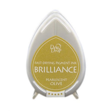 Tsukineko Brilliance Dew Drops Pearlescent Olive (BD-000-053)