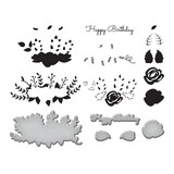 Spellbinders Lyrical Layered Florals Stamp & Die Set (SDS-170) (OUTLET)