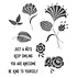 Embroidery Flowers Clear Stamp (STP-053) (OUTLET)