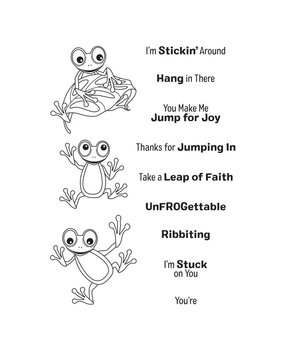 Spellbinders Jump for Joy Clear Stamp (STP-048) (OUTLET)