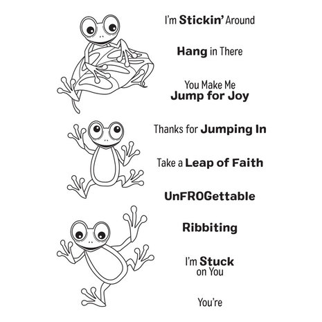 Spellbinders Jump for Joy Clear Stamp (STP-048) (OUTLET)