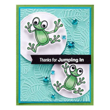 Spellbinders Jump for Joy Clear Stamp (STP-048) (OUTLET)