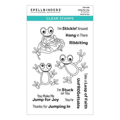 Spellbinders Jump for Joy Clear Stamp (STP-048) (OUTLET)