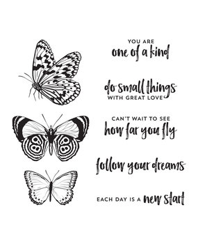 Spellbinders New Start Clear Stamp (STP-055) (OUTLET)