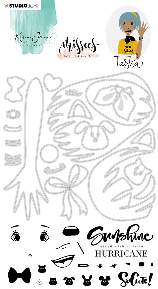 Karin Joan Tasha Missees Stamp & Die (BASICSDCKJ04) (OUTLET)