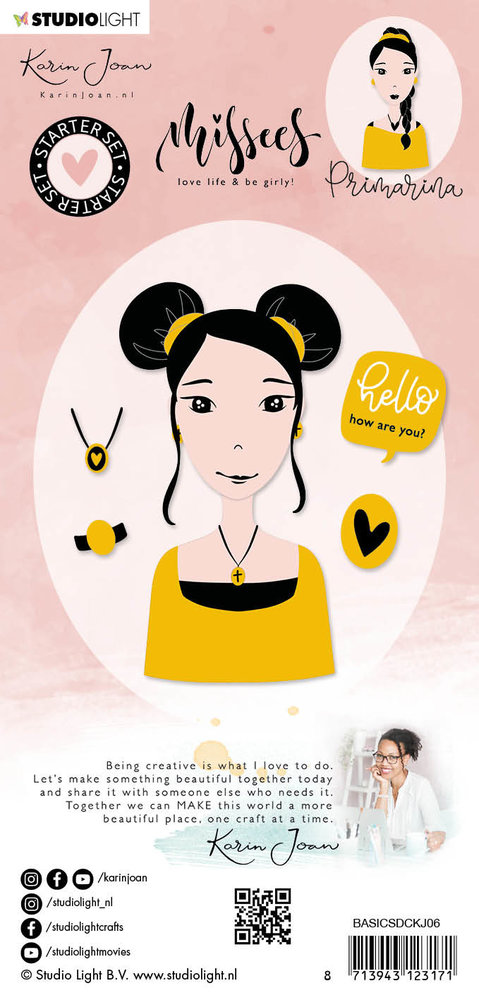 Karin Joan Primarina Missees Starter Set Stamp & Die (BASICSDCKJ06) (OUTLET)