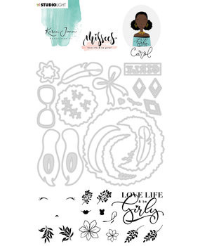 Karin Joan Carol Missees Stamp & Die (BASICSDCKJ05) (OUTLET)