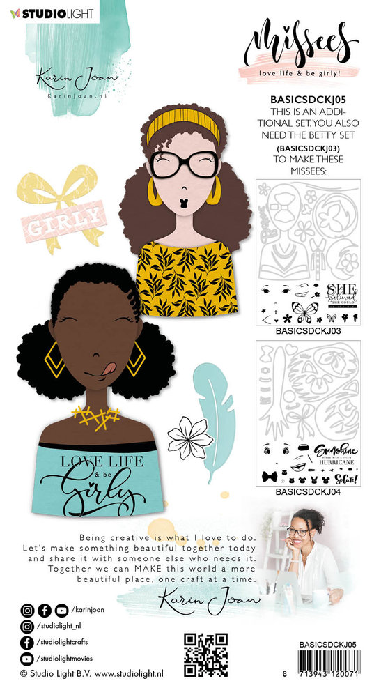 Karin Joan Carol Missees Stamp & Die (BASICSDCKJ05) (OUTLET)