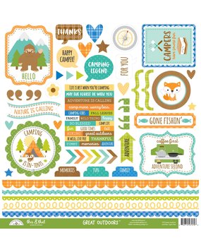 Doodlebug Design Great OutdoorsThis & That Stickers (7479) (DISCONTINUED)
