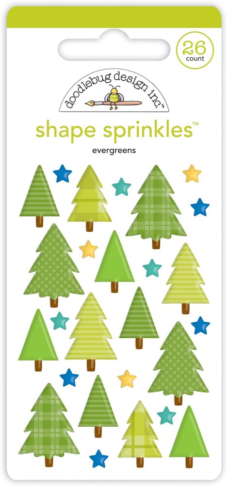 Doodlebug Design Evergreens Shape Sprinkles (7457) (DISCONTINUED) Doodlebug Design Evergreens Shape Sprinkles (7457) (DISCONTINUED)
