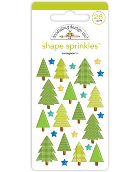 Doodlebug Design Evergreens Shape Sprinkles (7457) (OUTLET)