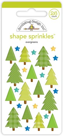 Doodlebug Design Evergreens Shape Sprinkles (7457) (DISCONTINUED) Doodlebug Design Evergreens Shape Sprinkles (7457) (DISCONTINUED)