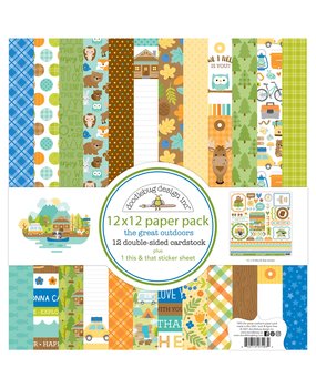 Doodlebug Design Great Ooutdoors 12x2 Inch Paper Pack (7493) (DISCONTINUED)