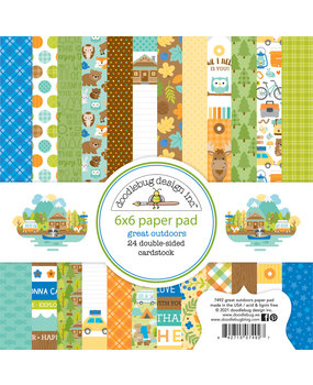 Doodlebug Design Great Outdoors 6x6 Inch Paper Pad (7492) (DISCONTINUED)
