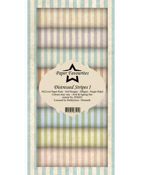 Paper Favourites Distressed Stripes I Slim Paper Pack (PFS033) (DISCONTINUED)