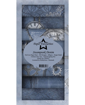 Paper Favourites Steampunk Denim Slim Paper Pack (PFS032) (DISCONTINUED)