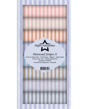 Paper Favourites Distressed Stripes II Slim Paper Pack (PFS034) (DISCONTINUED)