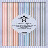 Paper Favourites Distressed Stripes II 12x12 Inch Paper Pack (PF388) (DISCONTINUED)