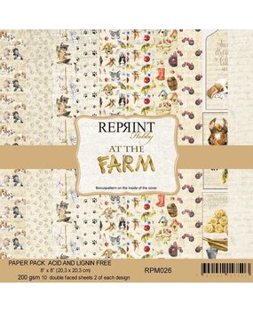 Reprint At the Farm 8x8 Inch Paper Pack (RPM026) (OUTLET)