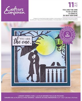 Crafter's Companion Silhouette You are the One Stamp & Stencil (CC-STP-STEN-YATO) (OUTLET) Crafter's Companion Silhouette You are the One Stamp & Stencil (CC-STP-STEN-YATO) (OUTLET)