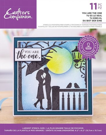 Crafter's Companion Silhouette You are the One Stamp & Stencil (CC-STP-STEN-YATO) (OUTLET) Crafter's Companion Silhouette You are the One Stamp & Stencil (CC-STP-STEN-YATO) (OUTLET)