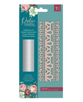 Crafter's Companion Positive Thoughts Metal Die Traditional Lace (PT-MD-TRLA) (OUTLET)