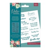 Crafter's Companion Positive Thoughts Clear Stamps Sending Positivity (PT-ST-CA-SEPO) (OUTLET)