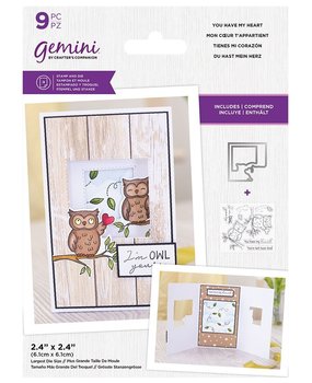 Gemini You Have My Heart Stamp & Die (GEM-STD-YHMH) (OUTLET)