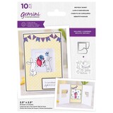 Gemini Birthday Bunny Stamp & Die (GEM-STD-BIBUN) (DISCONTINUED)