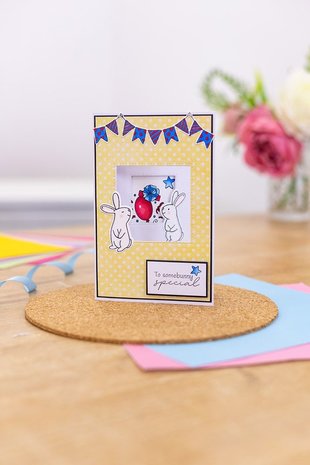 Gemini Birthday Bunny Stamp & Die (GEM-STD-BIBUN) (OUTLET)