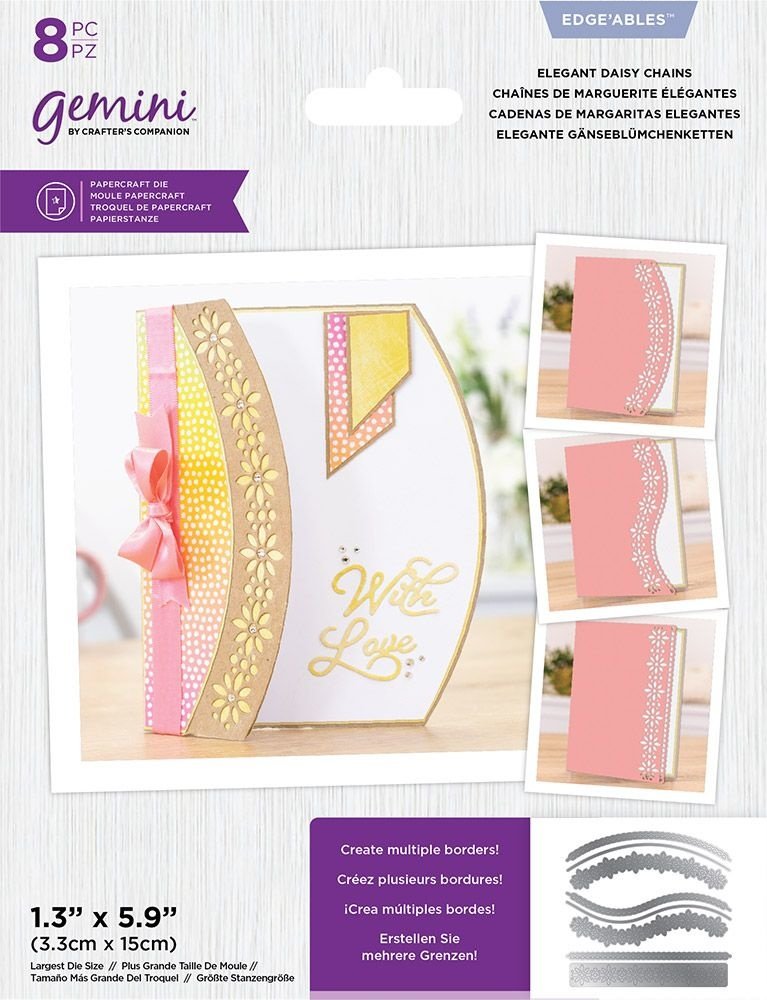 Gemini Elegant Daisy Chains Edge'ables Dies (GEM-MD-EDG-EDCH) (DISCONTINUED)