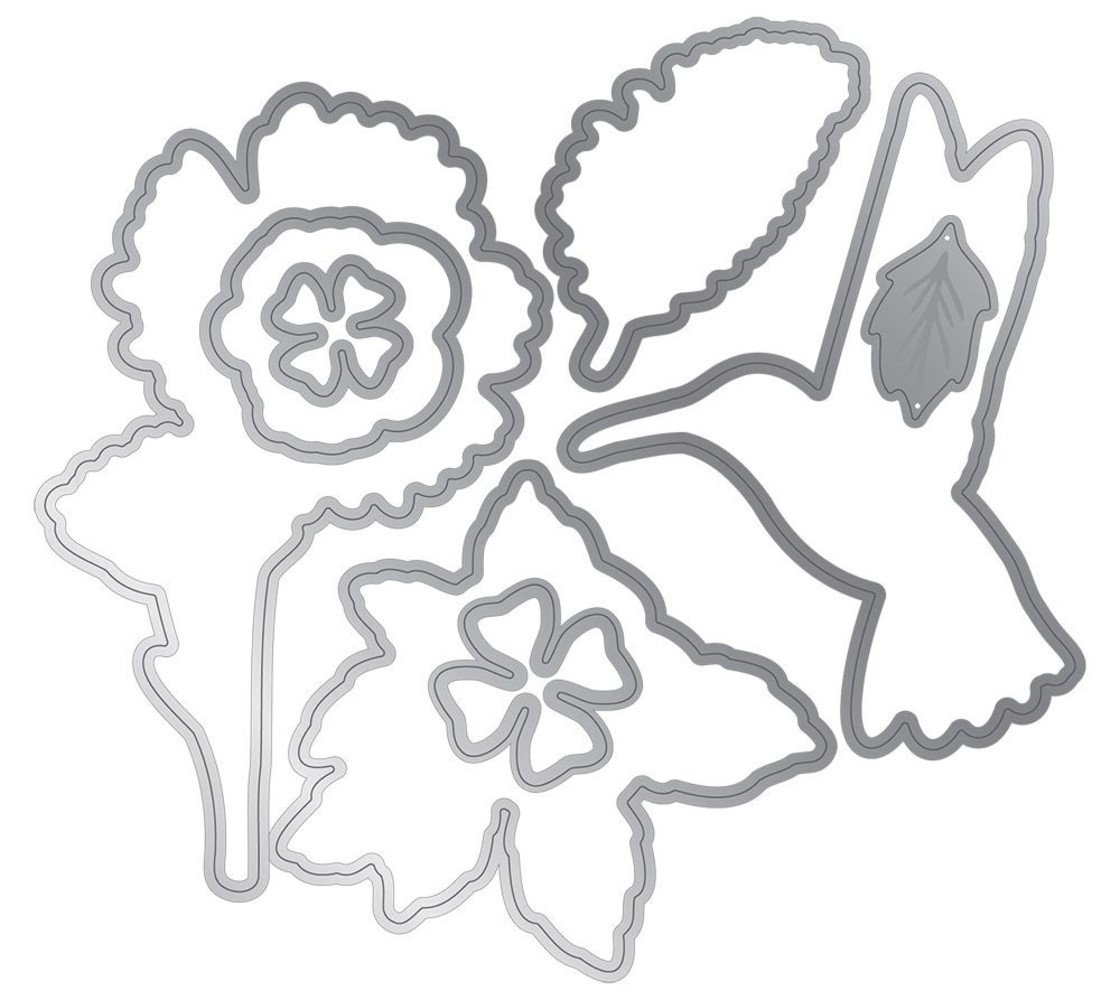 Gemini Humming Bird Stamp & Die (GEM-STD-HUMBIR) (DISCONTINUED)