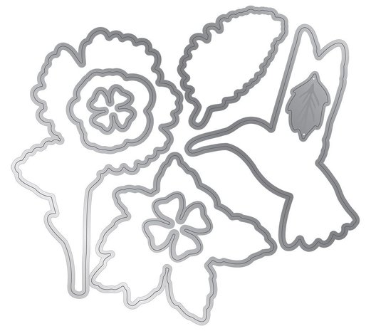 Gemini Humming Bird Stamp & Die (GEM-STD-HUMBIR) (DISCONTINUED)