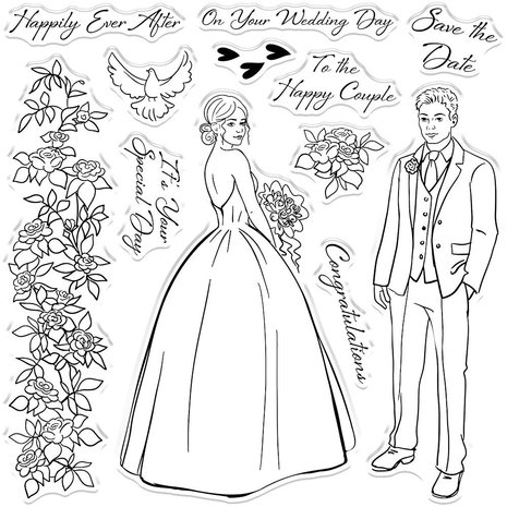 Gemini Happily Ever After Stamp & Die (GEM-STD-HEA) (OUTLET)