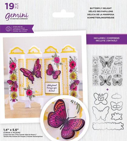 Gemini Butterfly Delight Stamp & Die (GEM-STD-BDEL) (OUTLET)