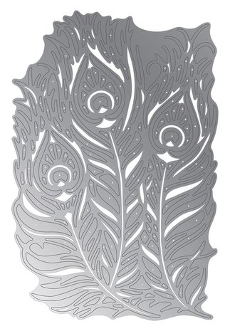 Gemini Peacock Feathers Elements Dies (GEM-MD-ELE-PEFET) (DISCONTINUED)