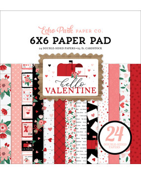 Echo Park Hello Valentine 6x6 Inch Paper Pad (HV261023) (DISCONTINUED)