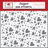 Heart Bouquet Stencil (HV261033) (DISCONTINUED) Heart Bouquet Stencil (HV261033) (DISCONTINUED)